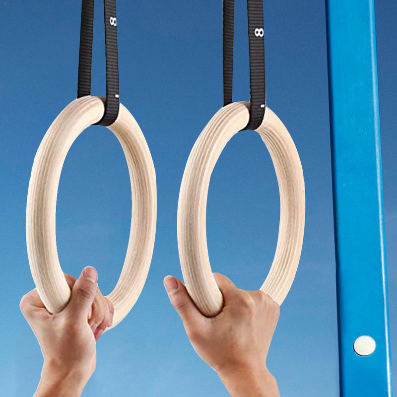 Gymnastic Ring Wood - 1 sztuka drewno brzozowe kółka gimnastyczne