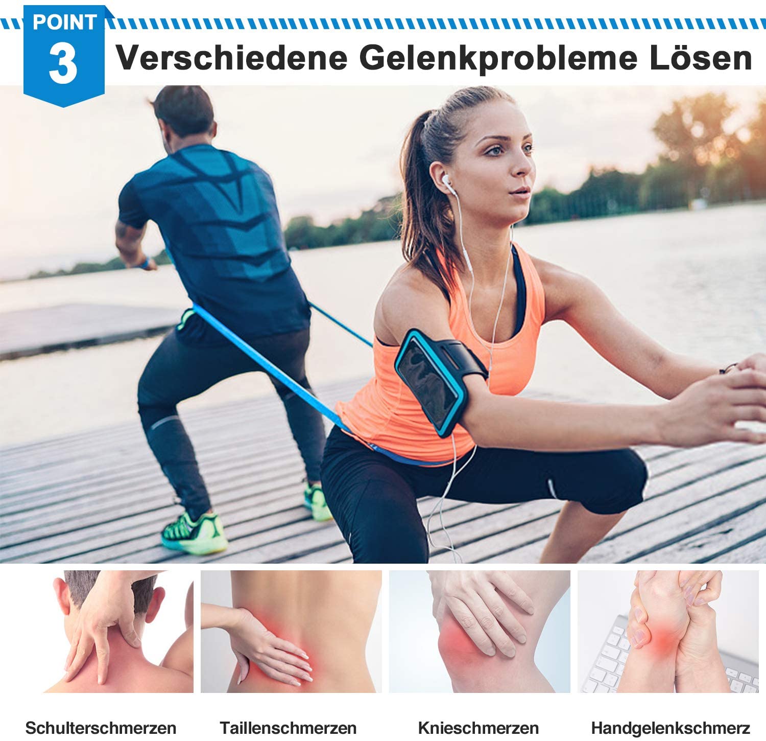 Elastyczne taśmy fitness 3 szt – Crossfit Workout With Equipment recenzja i cena