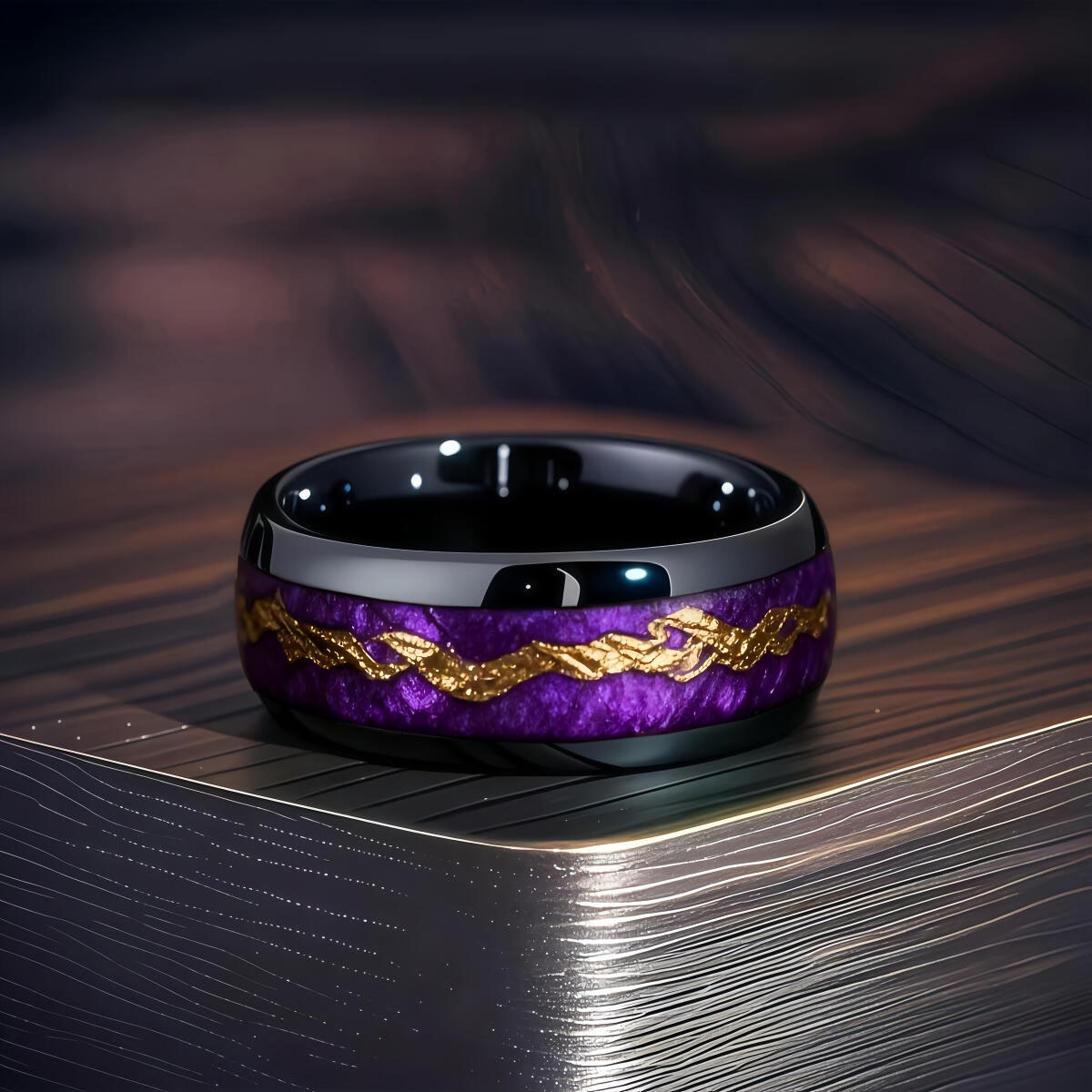 Męski pierścień ze stali nierd – Gymnastic Ring Wood recenzja i cena