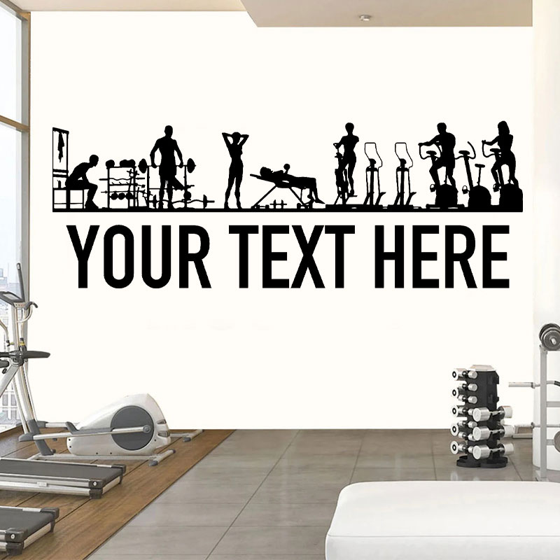 Naklejki ścienne na siłownię L – Crossfit Workout With Equipment recenzja i cena