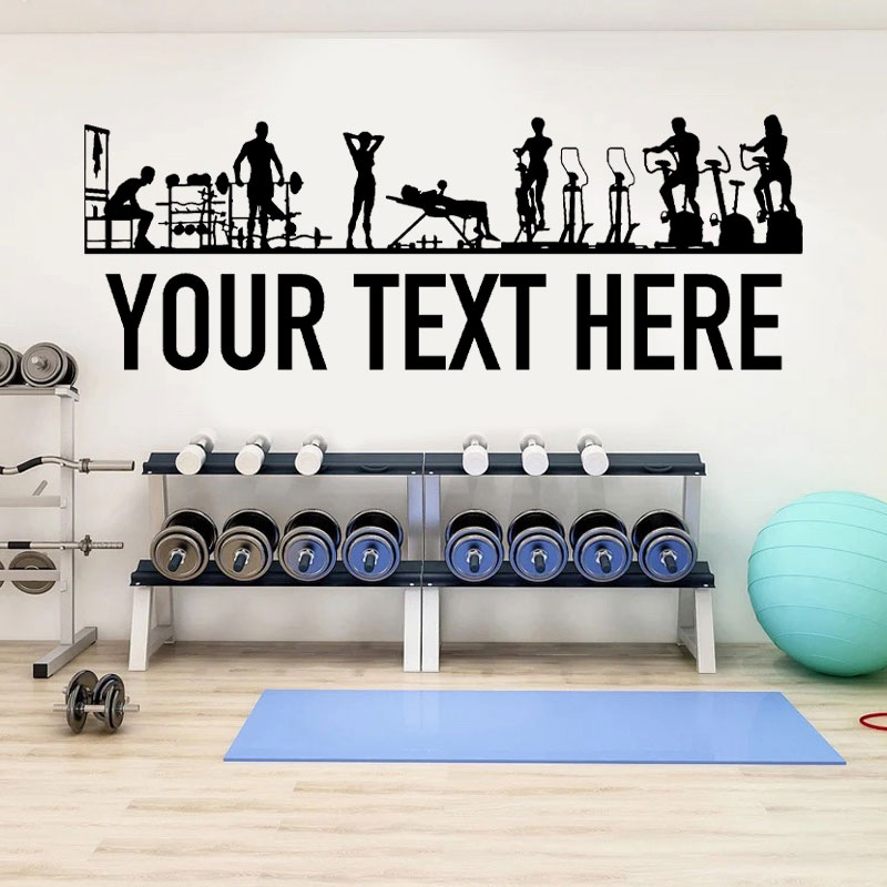 Naklejki ścienne na siłownię L – Crossfit Workout With Equipment recenzja i cena